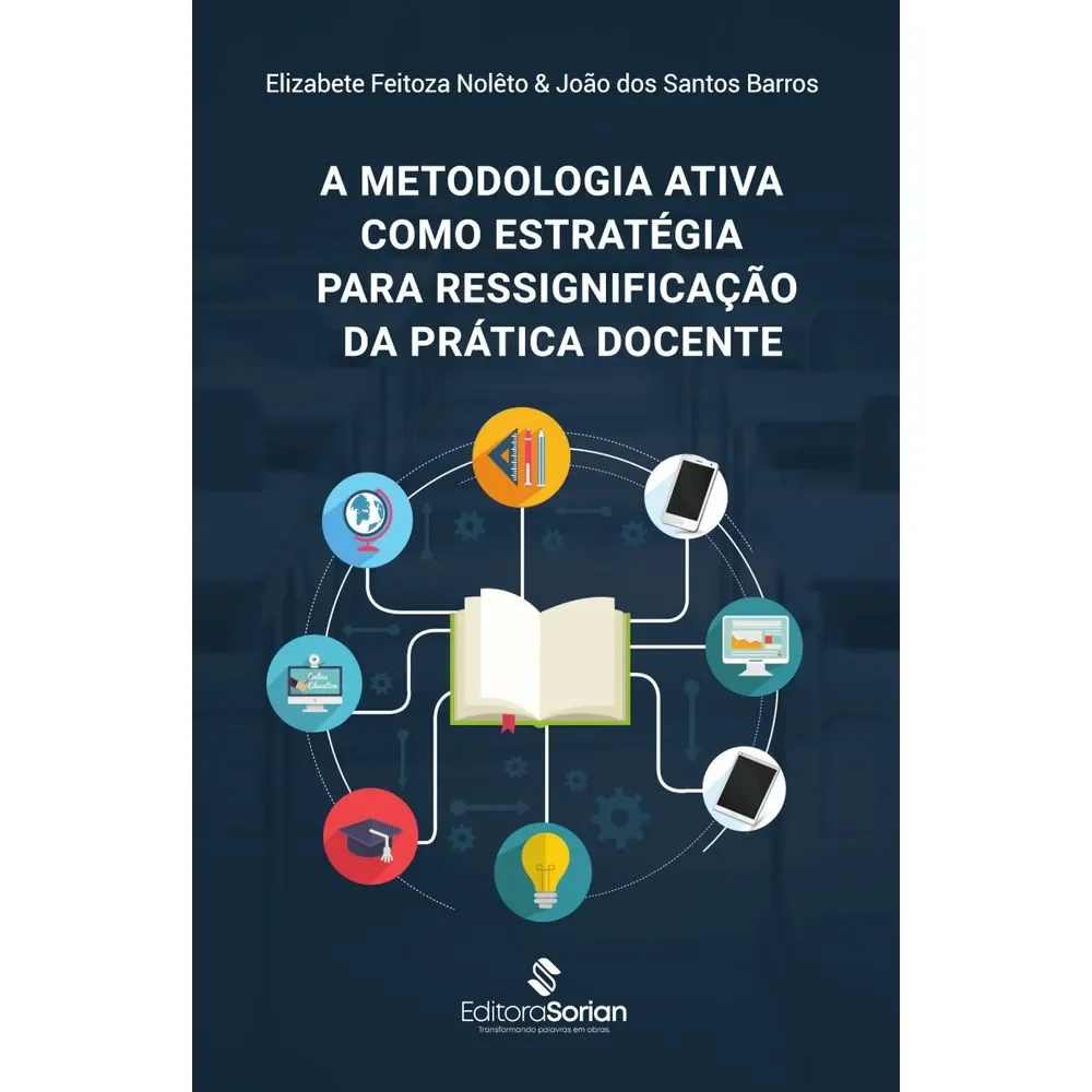 Capa do livro A metodologia ativa como estratégia para ressignificação da prática docente