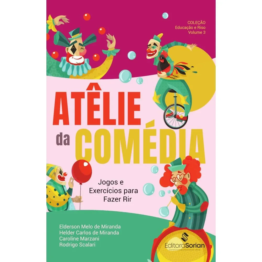 Capa do livro Ateliê da comédia