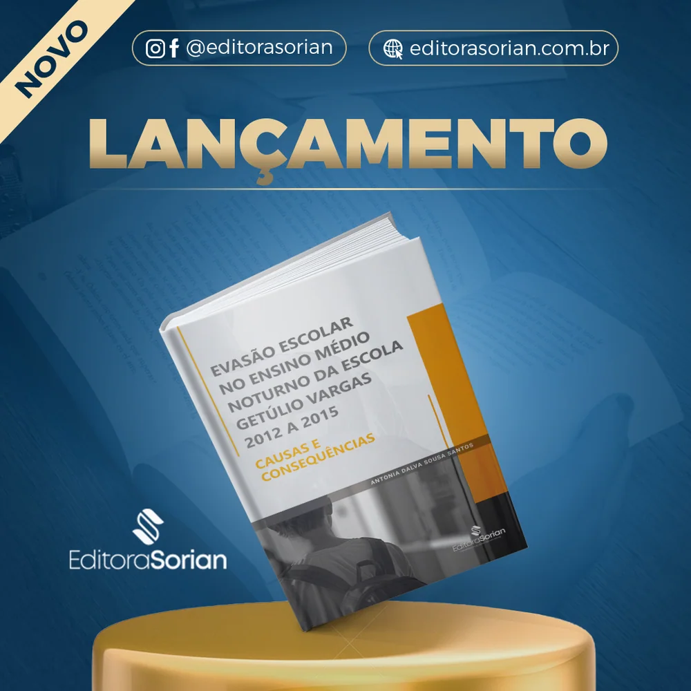 Capa do livro Evasão escolar no ensino médio noturno da Escola Estadual Getúlio Vargas 2012 a 2015