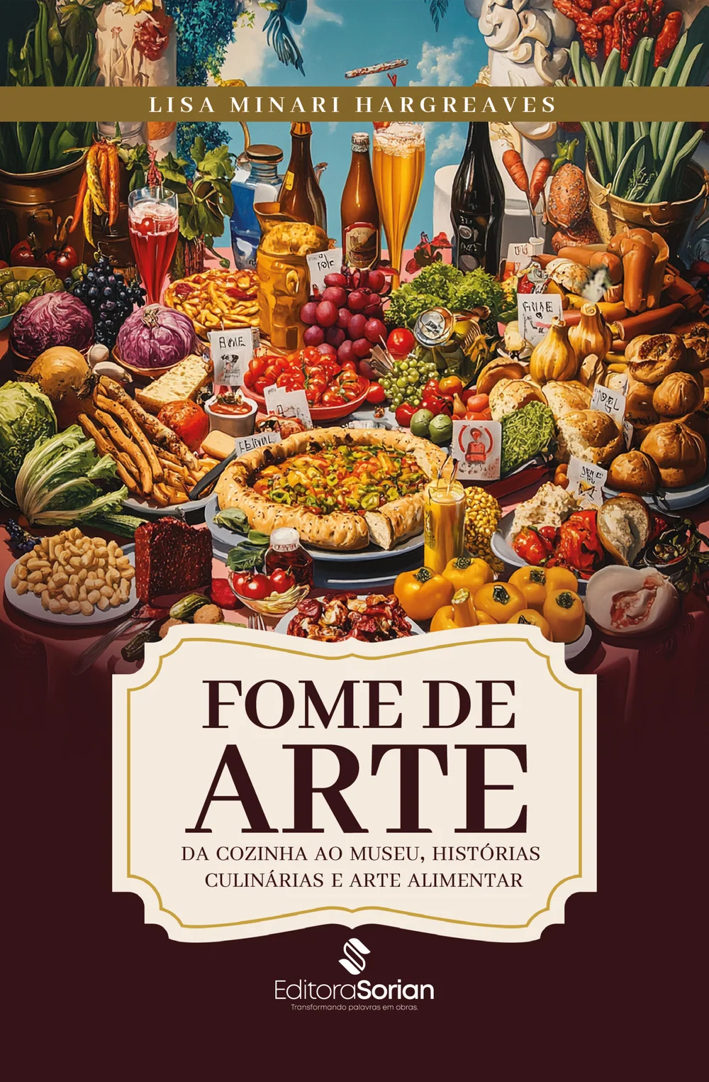Capa do livro Fome de arte