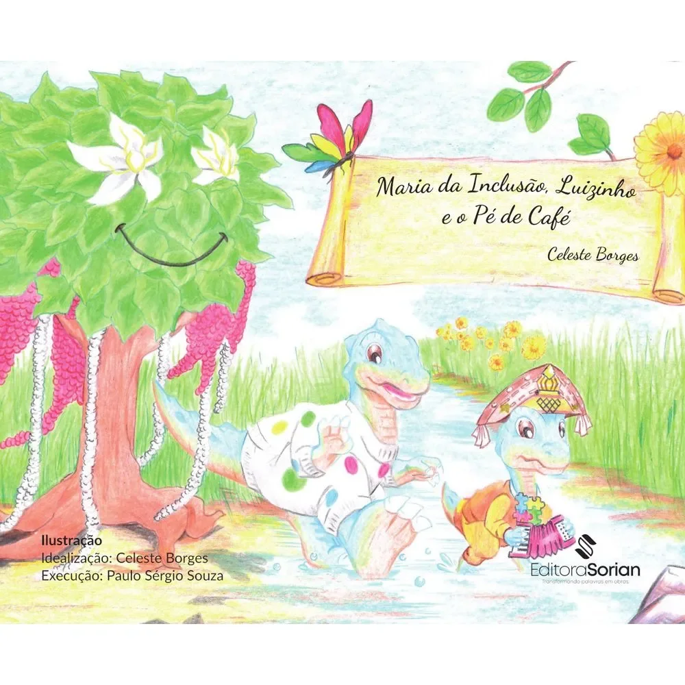 Capa do livro Maria da inclusão, Luizinho e o pé de café